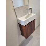 Wall Hung Vanity Poli Series 400mm Walnut